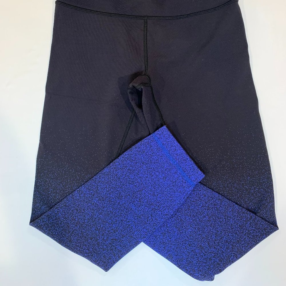 Lululemon Wunder Under High Rise Leggings with Blue Ombre Size 6
